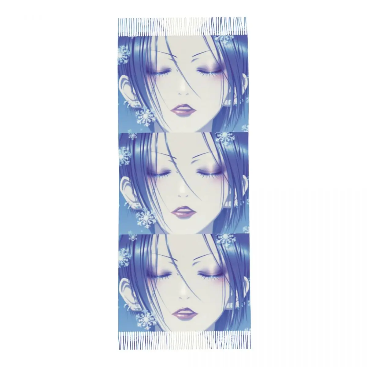 وشاح نسائي شرابة نانا أوساكي كاواي كبير فائق النعومة شال لف أنيمي آي يازاوا ملابس يومية أوشحة الباشمينا