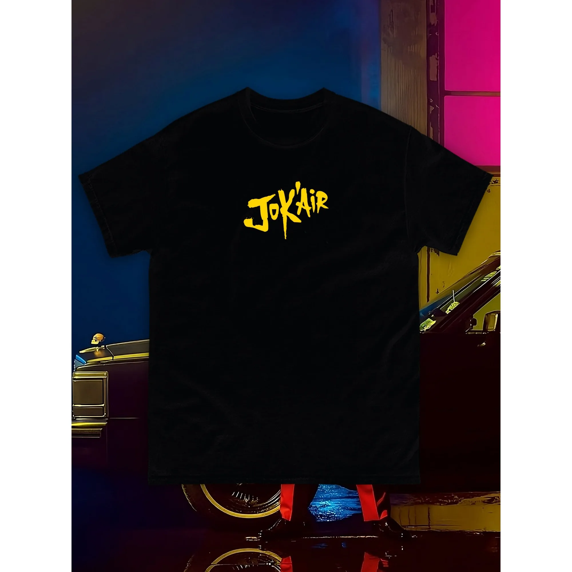 JOKAIR Summer Tops T-shirts for Men New in Tops and T-shirts Cotton Men's Clothing Y2k Oversized GYM Graphic Sexmachine Vintage image 3