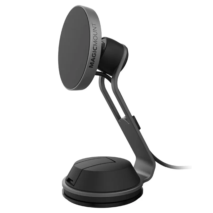 

MagicMount Charge Pro Qi2 Home Office MagSafe Suction Mount, 15W Fast Wireless Charger Magnetic Cell Phone Holder Compatible wit