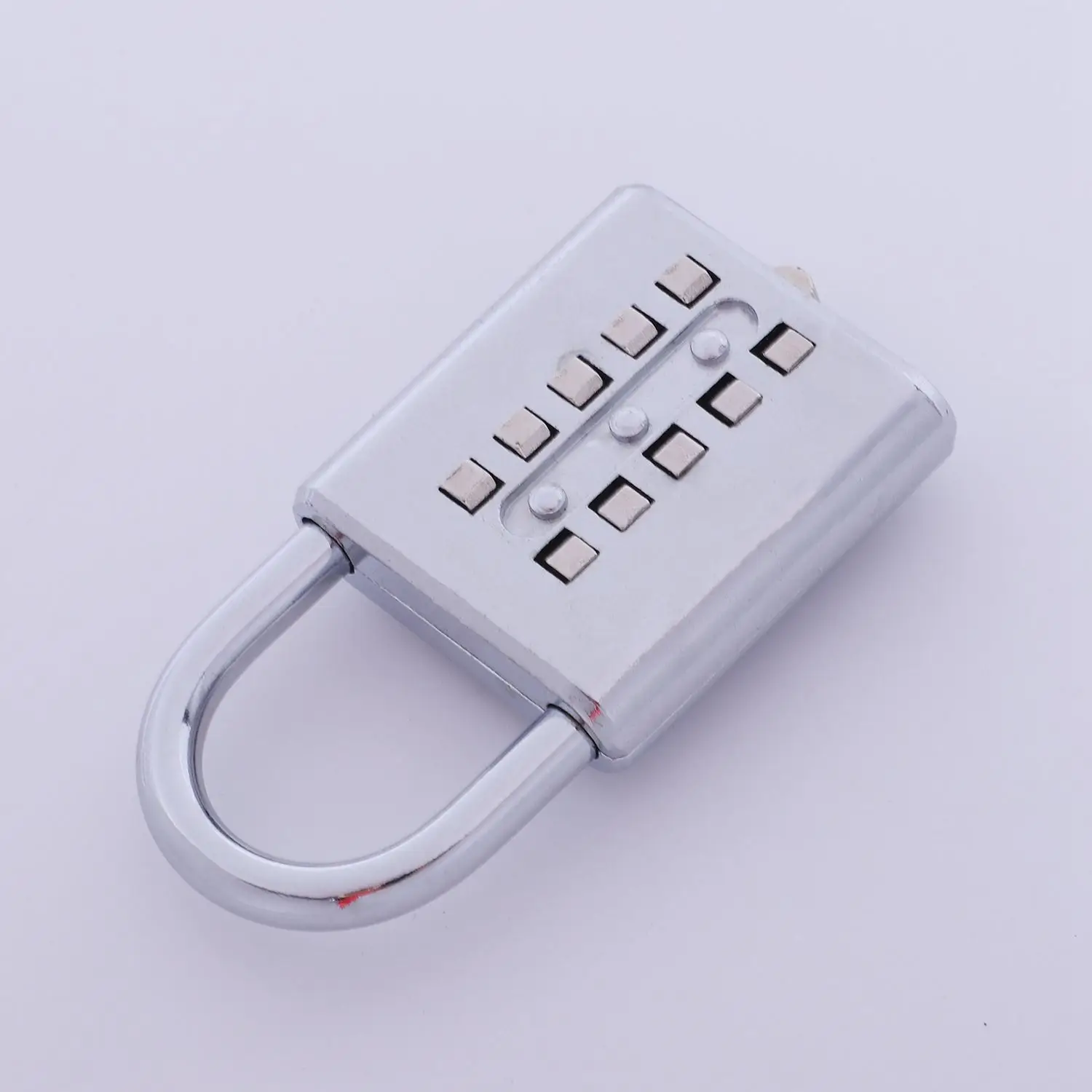 

Anti-theft Button Combination Padlock Digit Push Password Lock Zinc Alloy Security Lock Suitcase Luggage Coded Lock Cupb Rare