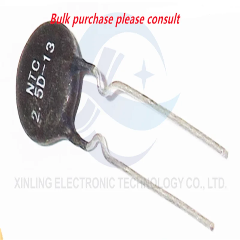 Resistor em linha do termistor de NTC, encaixe, novo, NTC5D-13, 5R, 5D-13, 20 PCes