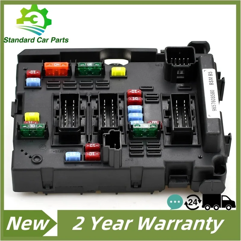 

9657608580 BSM B5 Fuse Box Unit Assembly Under Bonnet For Peugeot 206 207 307 406 Citroen C2 C5 XSARA Picasso 6500Y1 New