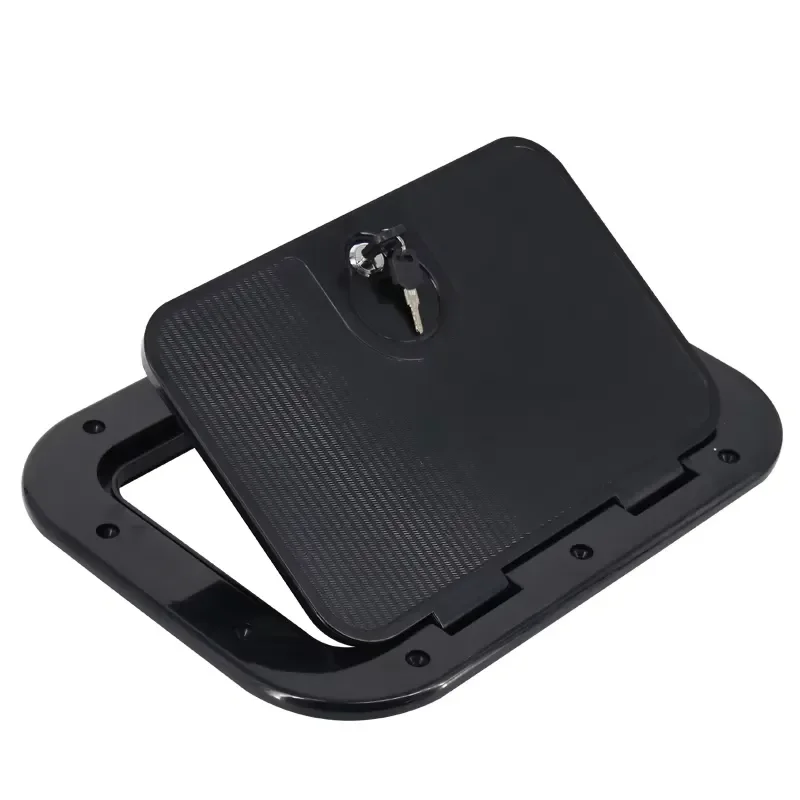 Marine Boat Access Hatch Cover Round Screw Out Deck Inspection Plate 248x378mm Anti-aging Yacht Ship Maintenance Part
