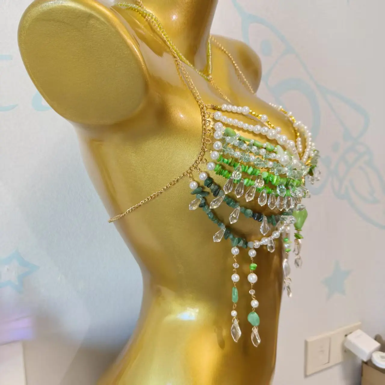 2026 Luxury Design Beaded Crystal Stone Bra Chain Tops Sexy Halter Tank Top Dance Party Summer Beach Body Chain Vetement Femme