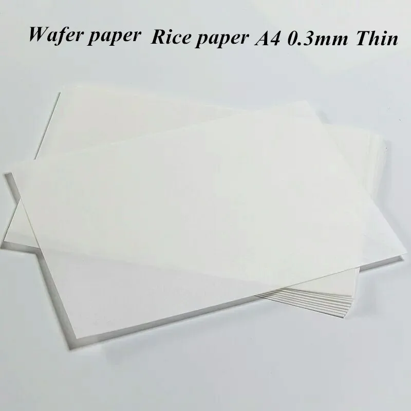 

Wafer Paper for Cake Decoration A4 Thickness 0.3mm Rice Paper For DIY Sheets Customized Cake Flower Butterfly