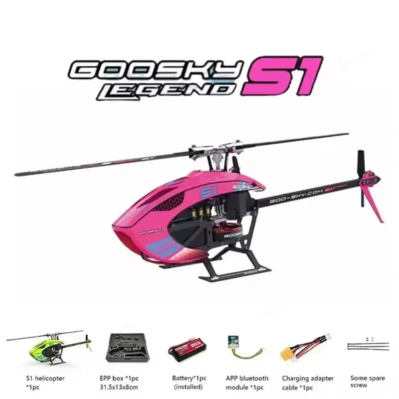 Goosky S1 Bnf/Rtf 6ch 3d Stunt Double Brushless Motor Direct Drive Motor Flybarless Direct-Drive Rc Helicopter Toys Gifts