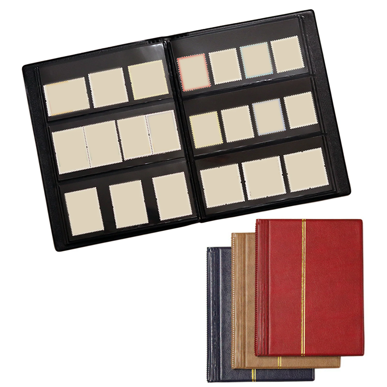 Stamp Album Binder Premium Stamp Collection Album with 10 Sheets for Stamp Collecting Supplies Book Display