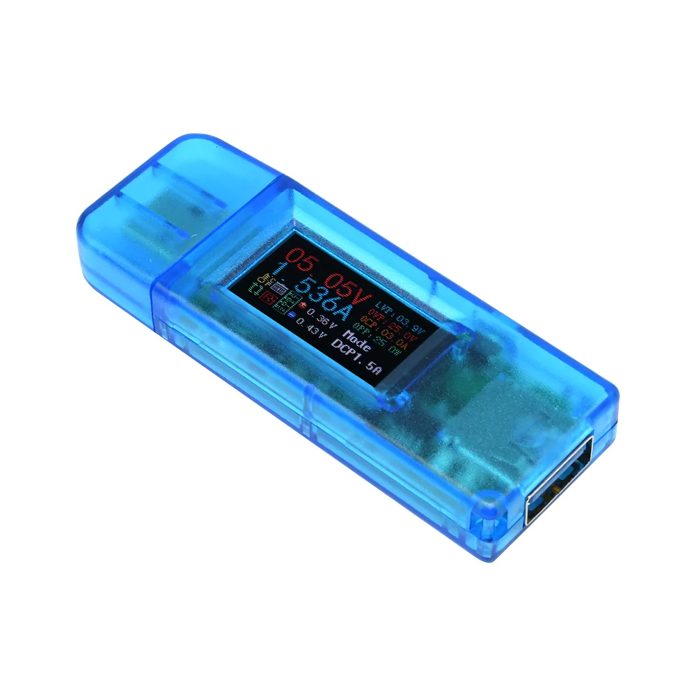 USB 3.0 24-in-1 Colour LCD Voltmeter Ammeter with Power Failure Protection USB Tester