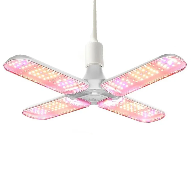 Plant Growth Light Four-leaf LED Folding Full Spectrum Succulent Flowers and Vegetables Greenhouse Seedling Filling Light