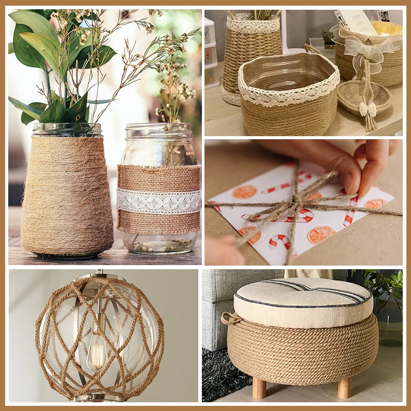 

Bundle Rope Hand Woven DIY Kindergarten Hand Woven Hemp Thread Hemp Rope Cat Scratch Rope Decorative Materials