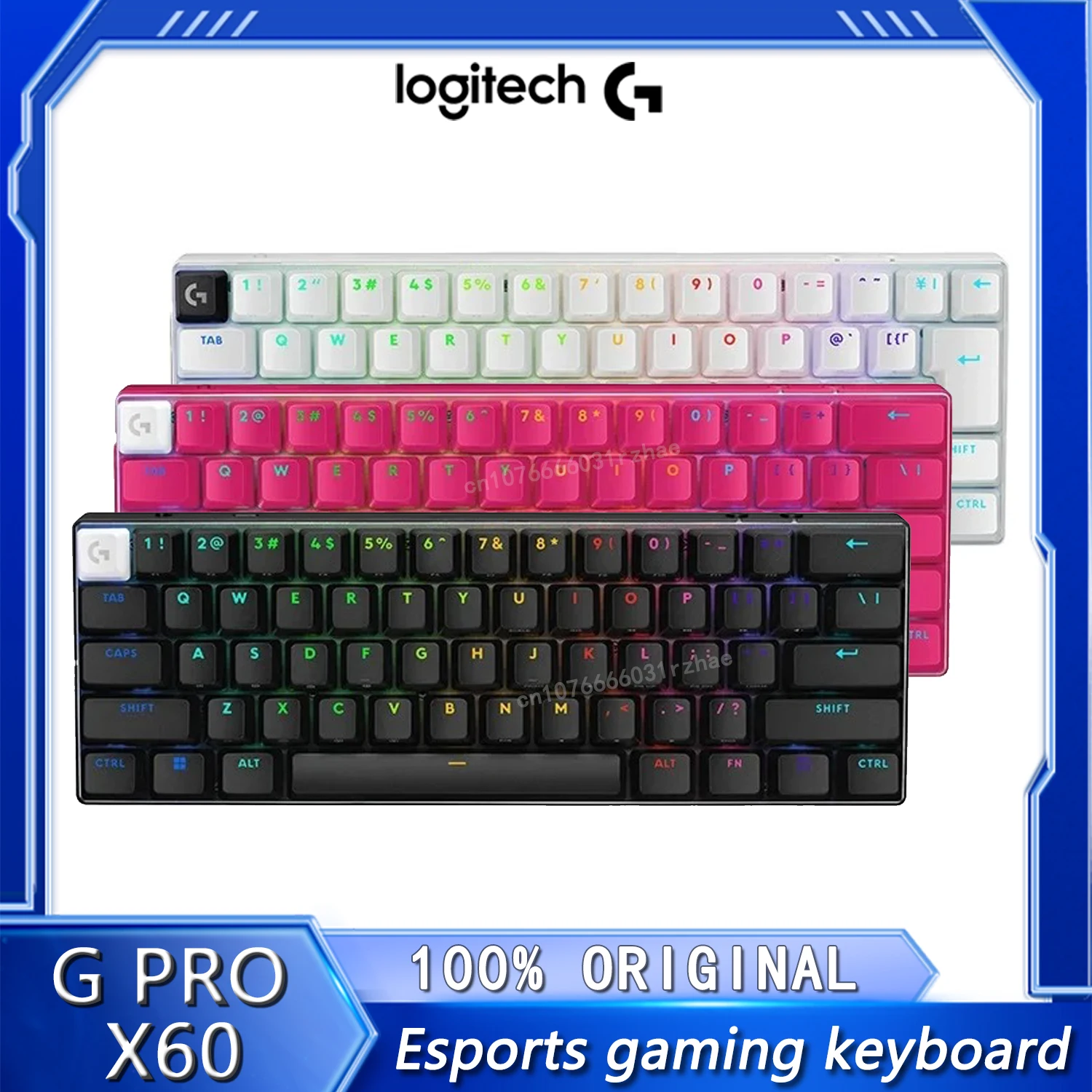 Logitech Pro X 60 Mechanical Keyboard Wireless Buletooth GX Optical Key Axis Customized Lightspeed PC Gaming Esports Keyboards