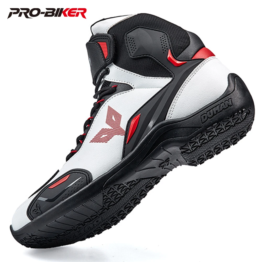 

DUHAN Motocross Boots Breathable Motorcycle Shoes Anti Sprain Foot Botas Para Moto Wear Resistant Botas Moto Hombre 40-45