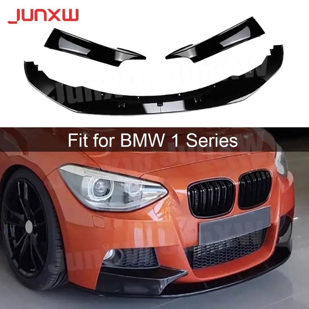 

ABS Front Bumper Lip Diffuser With Splitters for BMW 1 Series F20 F21 Pre M Sport 2012-2014 Car Front Lip Flaps Apron Canard