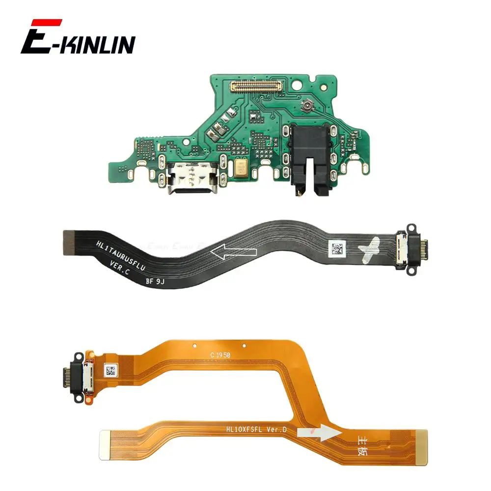 USB Charging Dock Port Board With Microphone Charger Flex Cable For HuaWei Honor 30S 30i View Mate 40 30 Pro 5G Lite Plus