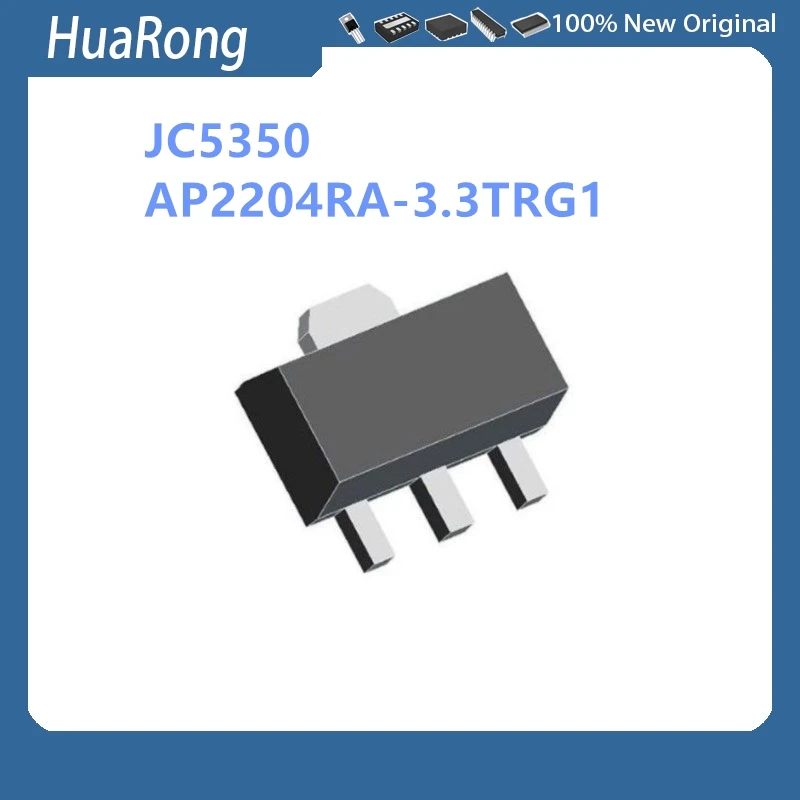 

50Pcs/Lot JC5350 M5350B AP2204RA-3.3TRG1 AP2204 3.3V G370 SOT-89