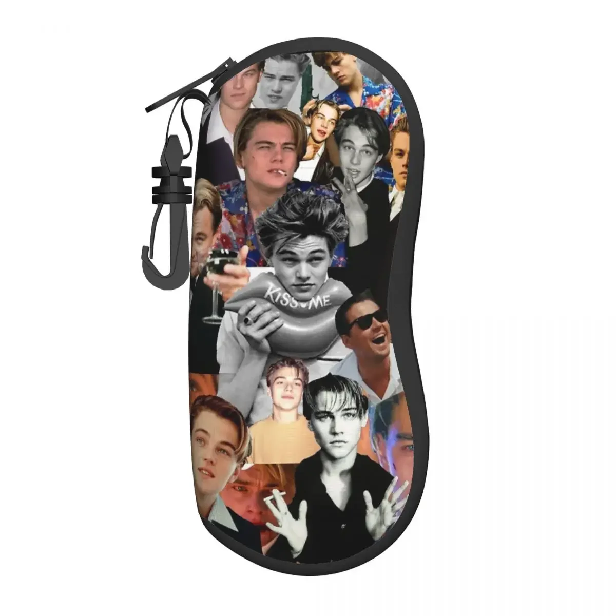 Leonardo Dicaprio Collage Glasses Case Fashion Zipper Titanic 90s Glasses Box Office Eyeglasses Box