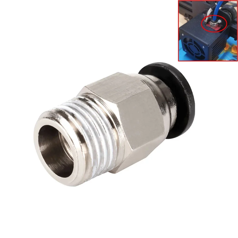 Durable Quick Coupler Bowden 1.75mm Fittings Hotend Part PC4-01 Remote For V6 V5 J-head Pneumatic Connectors 3D Printer Parts