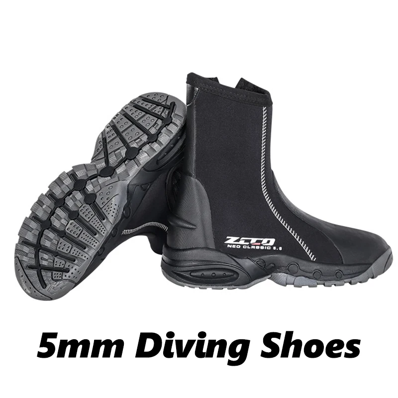 2026-zipper-waterproof-anti-slip-rain-boots-neoprene-diving-boots-non-slip-sole-outdoor-sports-water-sports-shoes