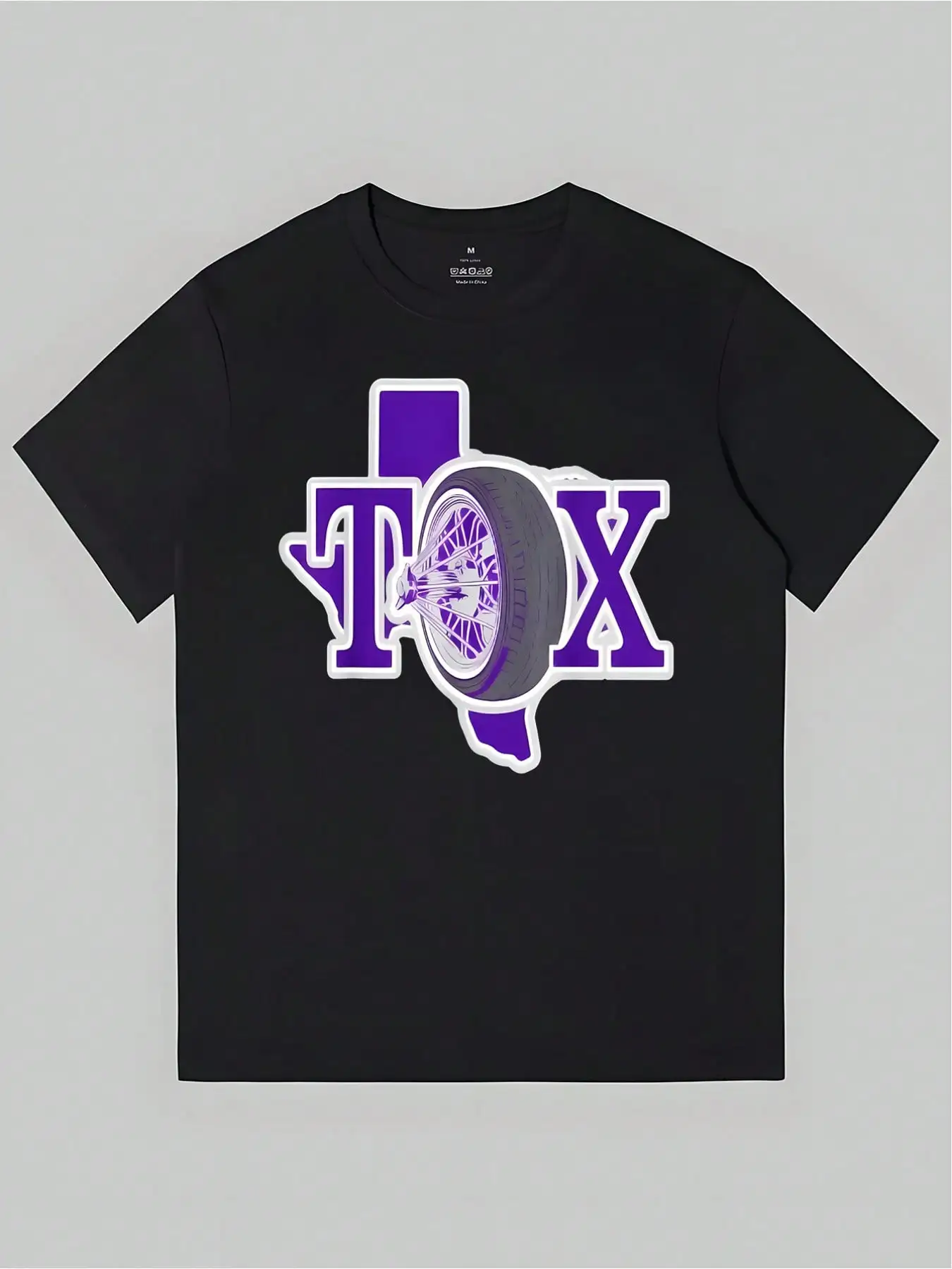 

DJ Screwston H Town Texas Slab City Houston Print Cotton T-Shirt Casual Comfortable Non-Stretch Fabric for All Seasons