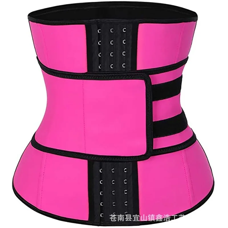 Adjustable Triple Buckle Waist Trainer Breathable Sweat Tummy Control Belt Lumbar Support Fitness Workout Shaper Waist Trimmer