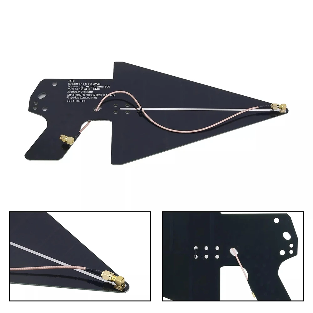 0.6-10GHz LPDA Log Periodic Antenna Spectrum Analyzer Test Antenna EMC RG316 SMA Male Connector High Frequency Connection Cable