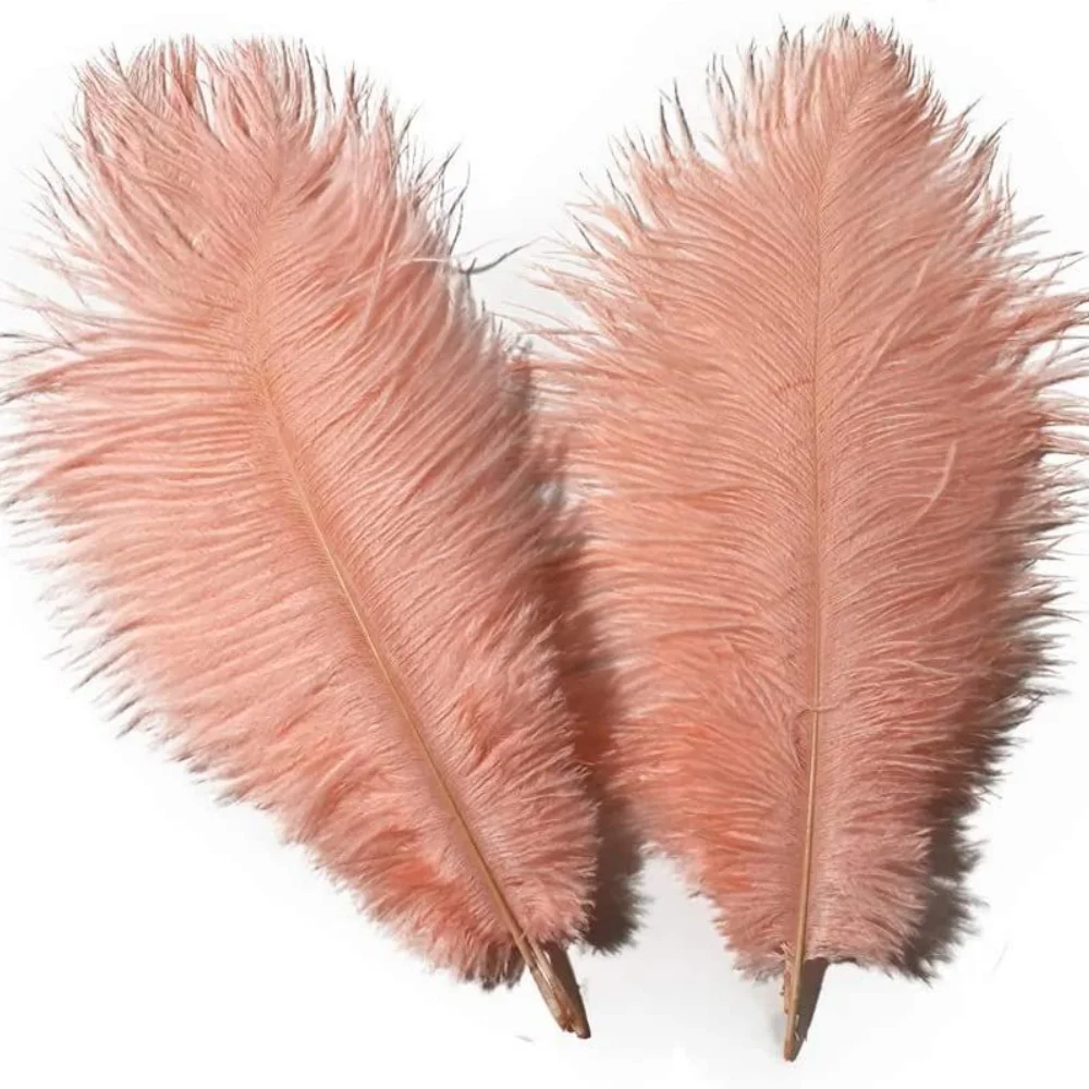 10 Stück rosa Straußenfedern, 15–55 cm, große Straußenfedern für Hochzeit, Party, Tischdekoration, DIY-Kunsthandwerk
