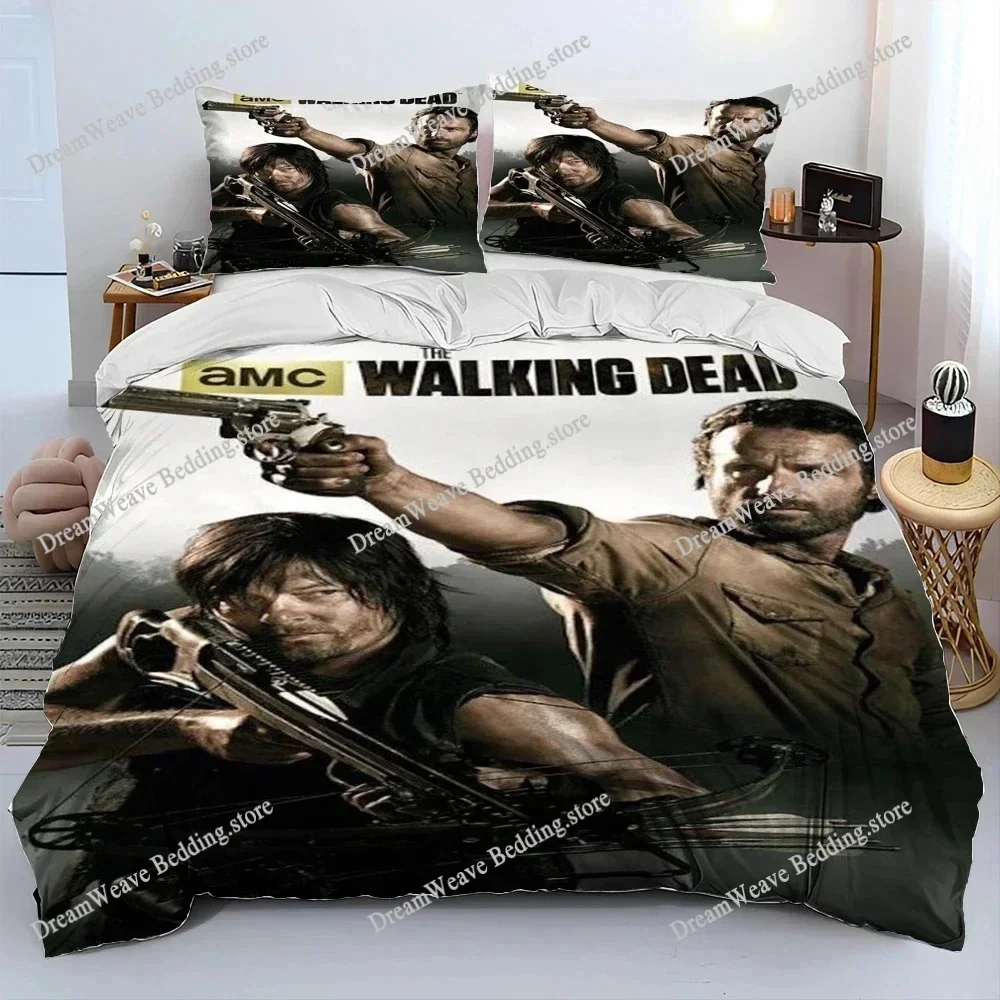 

Horror TV The Walking Dead Lincoln Sheets Quilt Covers Bedding Dormitory Sheets Bedding Set Soft Warm Bedding Set Luxury Gift963
