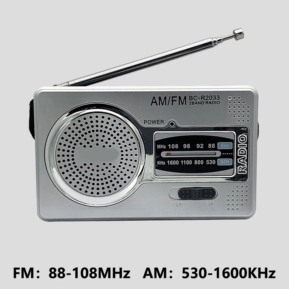 Portable Pocket Radio AM/FM Battery Operated Portable Pocket Radio Great Reception Earphone Jack Portable Transistor Radio