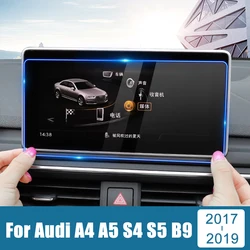 Audi için A4 B9 A5 S4 S5 Q5 2017 2018 2019 temperli cam araba navigasyon ekran koruyucu dokunmatik ekran Film aksesuarları