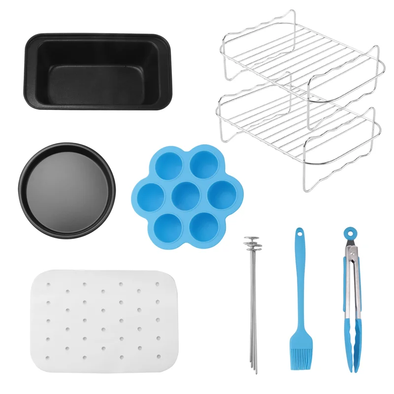 

ABLN-Air Fryer Accessories,Double Basket Airfryer Accessory Compatiable For Ninja Foodi,Instant Vortex,Air Fryers7.6L-9.6L