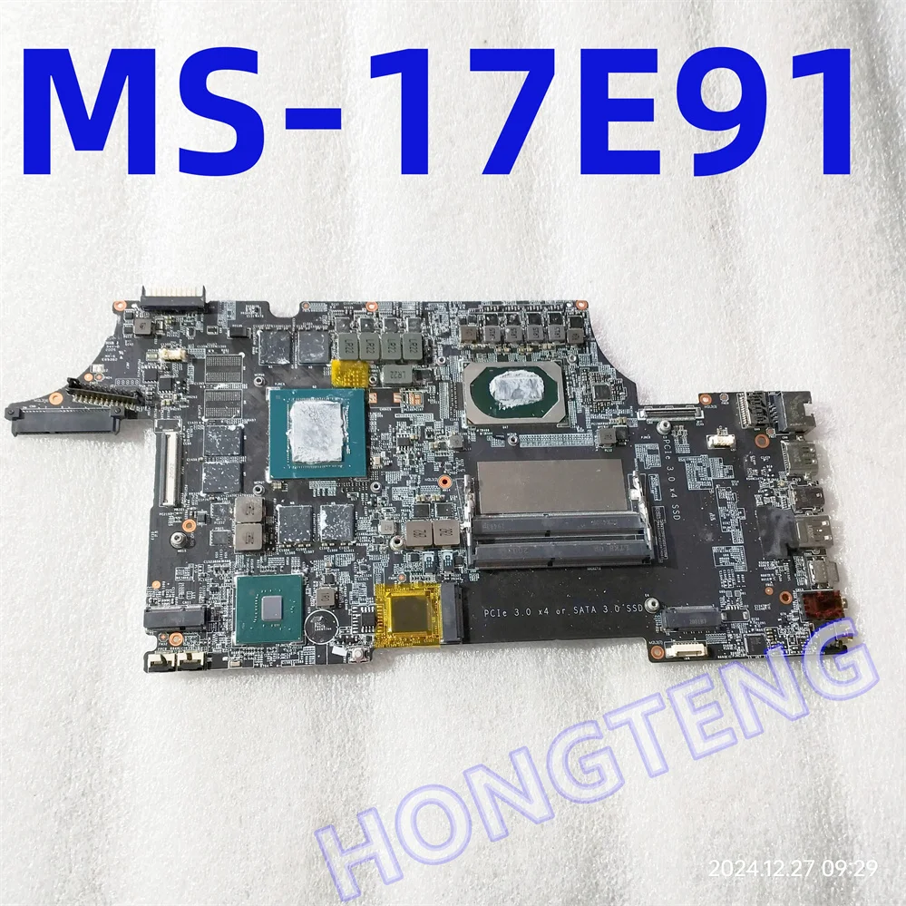

Оригинальная материнская плата MS-17E91 для MSI GL75 с I7-10750H и RTX2060M, работает отлично