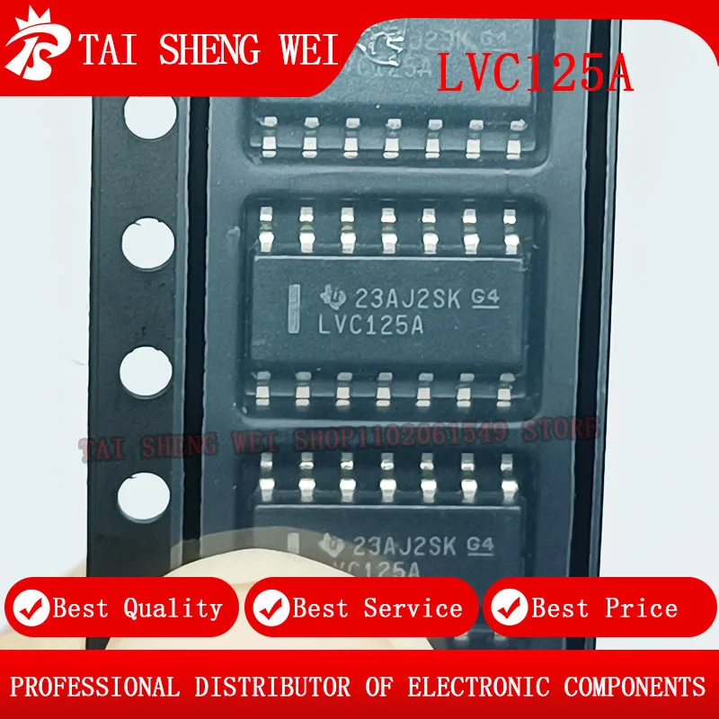 

10pcs LVC125A SN74LVC125AD SN74LVC125ADR SOP-14 SOP14 New Original