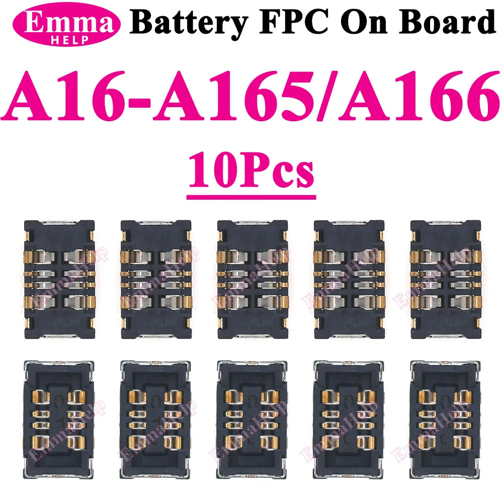 10pcs Battery FPC Connector Cilp Contact Plug For samsung A54 A34 A55 A35 A33 A73 A07 A13 A15 A16 A17 Connector Plug On Board