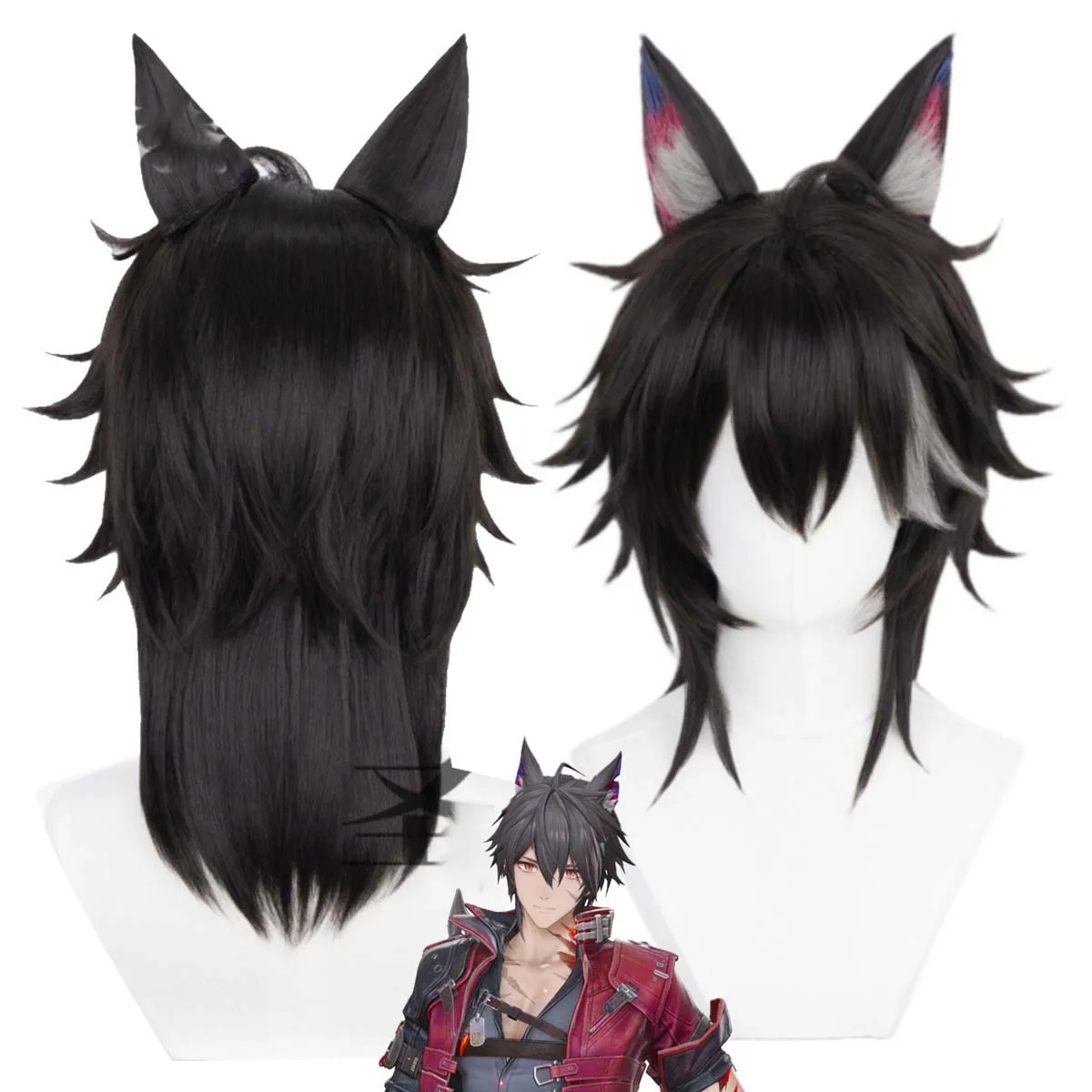 

Adult Men Game Wulfgard Arknights Endfield Cosplay Short Heat Resistant Hair Wigs
