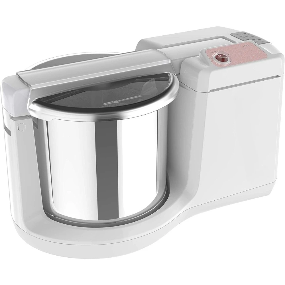 Versión mejorada - Mini amoladora húmeda de mesa de 1,25 L con amasadora Atta, 110 voltios (nuevo modelo), blanco, 1,25 litros - NUEVO