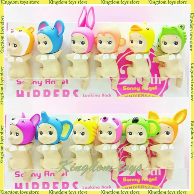 

12Pcs Sonny Angel Hippers Blind Box Looking Back Series Mini Anime Figure Cute PVC Statue Ornament Kids Christmas Birthday Toys