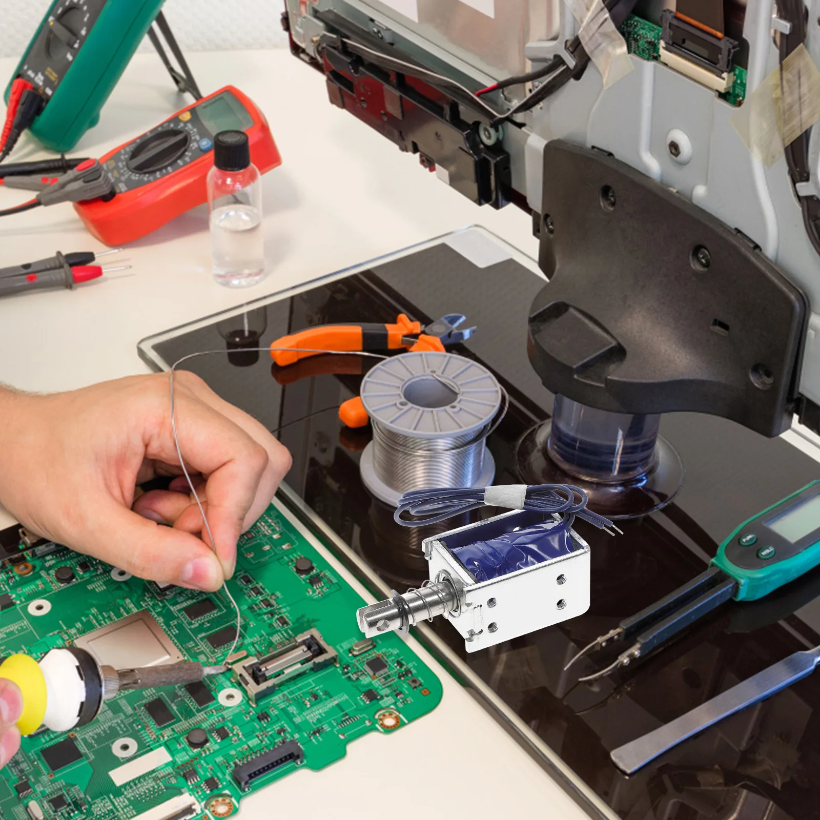 

Высокая адсорбция, 12 В, 1,2 А, линейный соленоид, электромагнит, внутренняя медная катушка, длительный срок службы для торговых автоматов, двухтактный тип