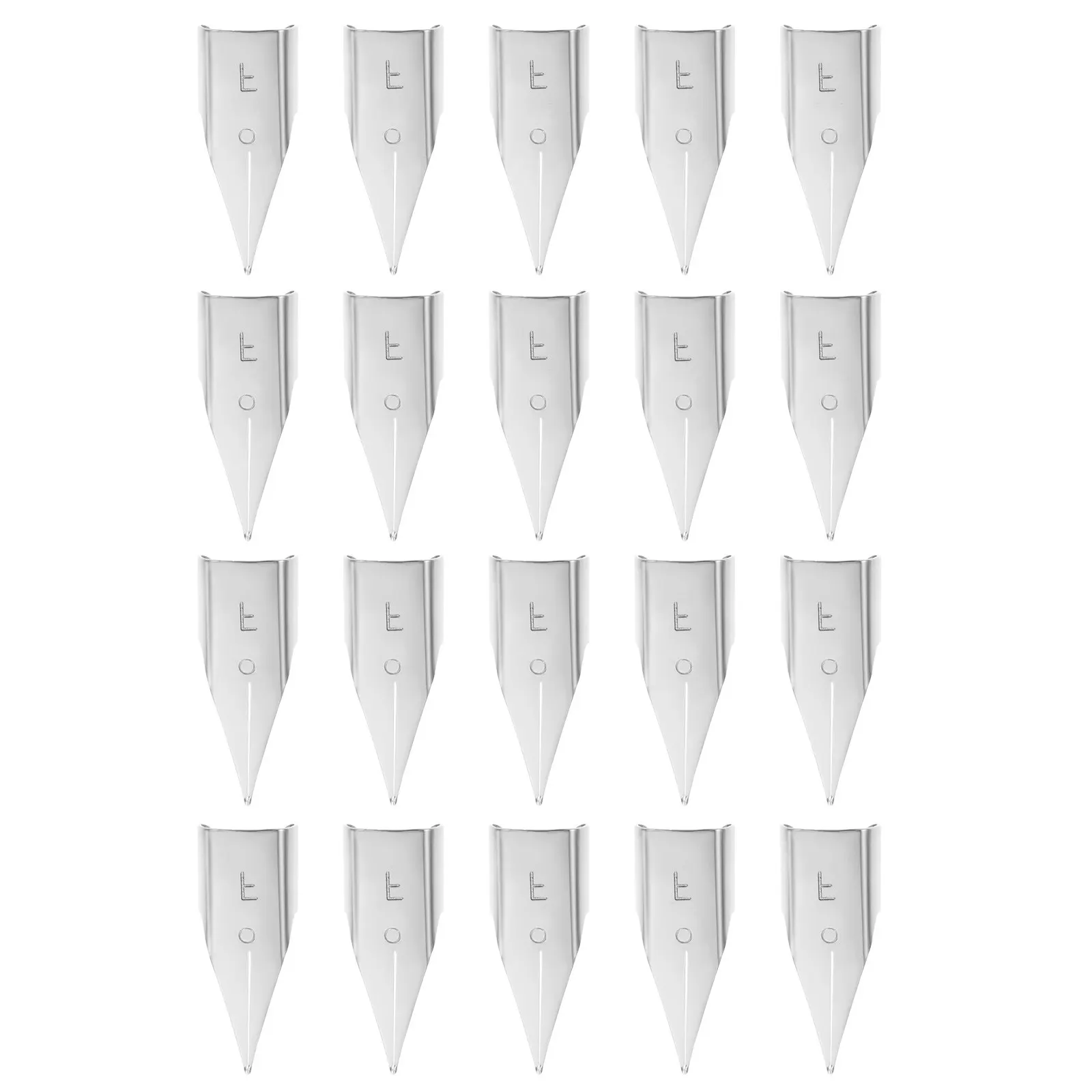 

20Pcs Fountain Pen Nibs Replacement Tips Stainless Steel Precision Crafted for Effortless Writing Drawing Calligraphy Supplies
