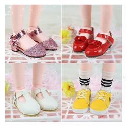 Bjd Doll Shoes 1/6 Casual Hand-made Cowhide Doll Shoes Turn Over Leather Shoes Cute Girl Shoes Leather BJD Doll Shoes