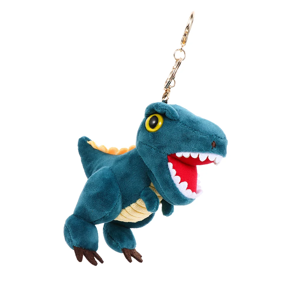 Keychain Pendant Dinosaur Cute Wallet Craft Ring Plush Animal Cartoon Holder Decor