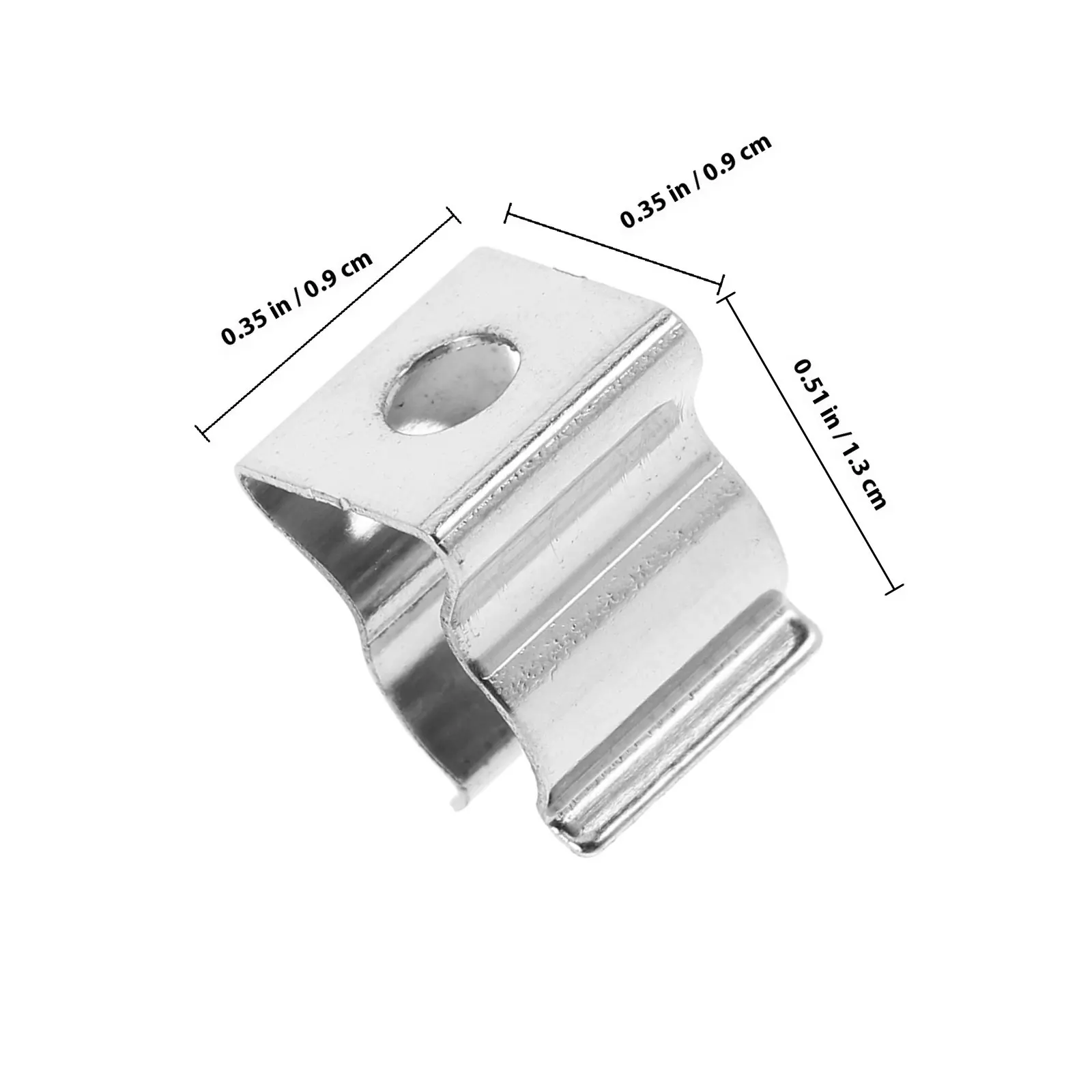 20Pcs Stainless Steel Pipe Clamp Holder Tube Fixator Clip for Round Pipes Plumbing Fixture Mounting Fast Secure Installation