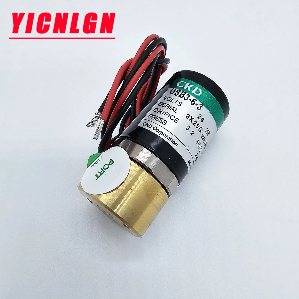CKD solenoid valve USB3-6-2/3-E-DC24V pneumatic component