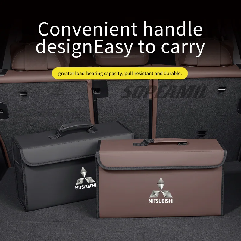 

Car Trunk Organizer Box Tailbox Stowing Tidying Storage Bag For Mitsubishi Outlander Pajero Asx Lancer EX Evolution L200 Triton