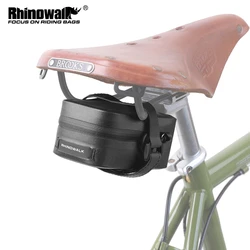 Rhinowalk Bike Seatpost Bag Portable 0.4L Bike Tail Bag Waterproof Riding Cycling Travelling Pack Fit For Universal Bicycle