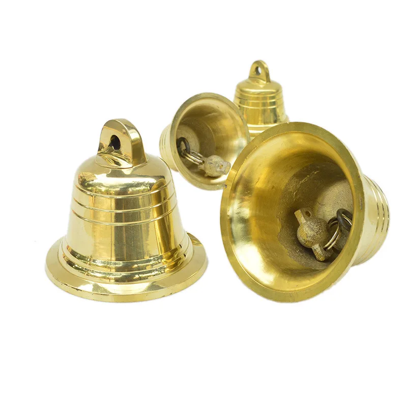 Pure copper for home decoration, business office metal crafts, temple and turret decorative bells