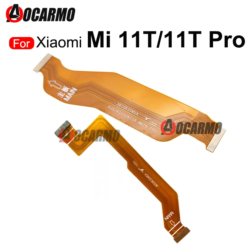 For Xiaomi 11T Pro Main Motherboard Connection LCD Flex + USB Charging Dock Charger Port With Sim Reader Flex Cable
