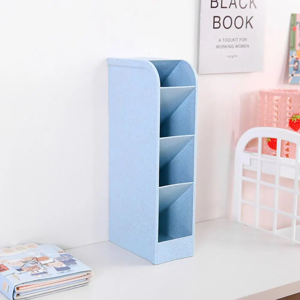 Hard Desk Pen Holder Multifunctional Large Capacity School Office Pencil Makeup Storage Box Stationery Organization