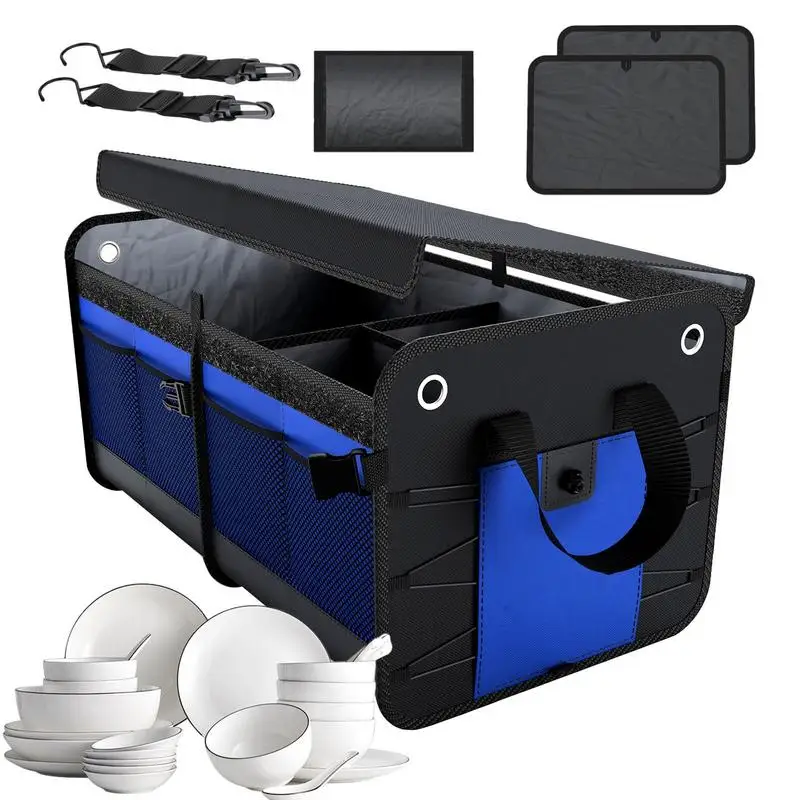 

Органайзер для грузовика, автомобильный органайзер для багажника, водонепроницаемый и Складной автомобильный Органайзер с нескользящим дном для хранения