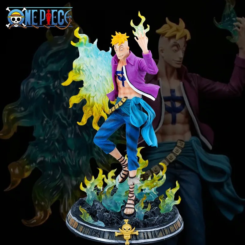 45cm One Piece Marco Undead bird Anime Figure Pendant Action Figures toys model Statue Collection Desktop decoration Kids Gifts