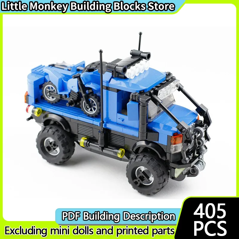 

City Car Model MOC Building Bricks Heavy-Duty Off-Road Rescue Truck Modular Technology Children Holiday Gifts Assemble Toys Suit